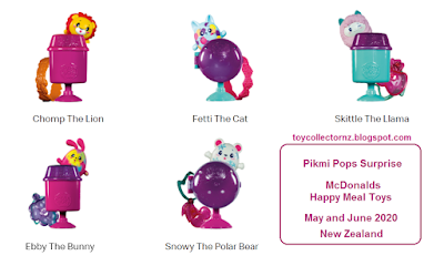 McDonalds Pikmi Pop Surprise Happy Meal Toy 2020 Set of 5