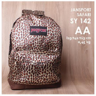 Jual Online Tas Jansport KW Motif Loreng Terbaru Mirip Original Harga Murah