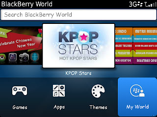 BlackBerry World v4.3.0.26 Menu