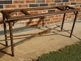 Mid Century LANE Faux Bamboo Console/Sofa Table | OKC Craigslist Garage Sale