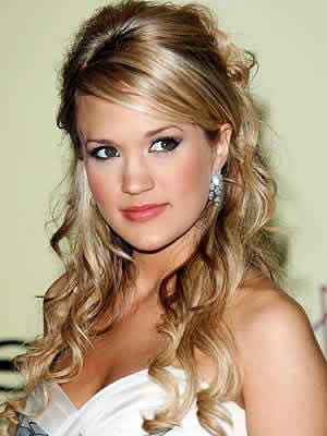 prom hairstyles for medium hair half up. Half Down Prom Hairstyles