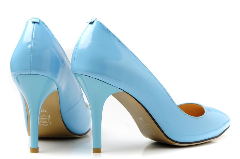 Light Blue High Heel Shoes