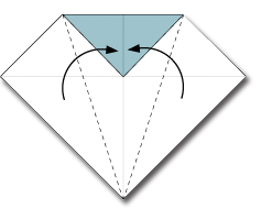 cara membuat origami wajah gajah