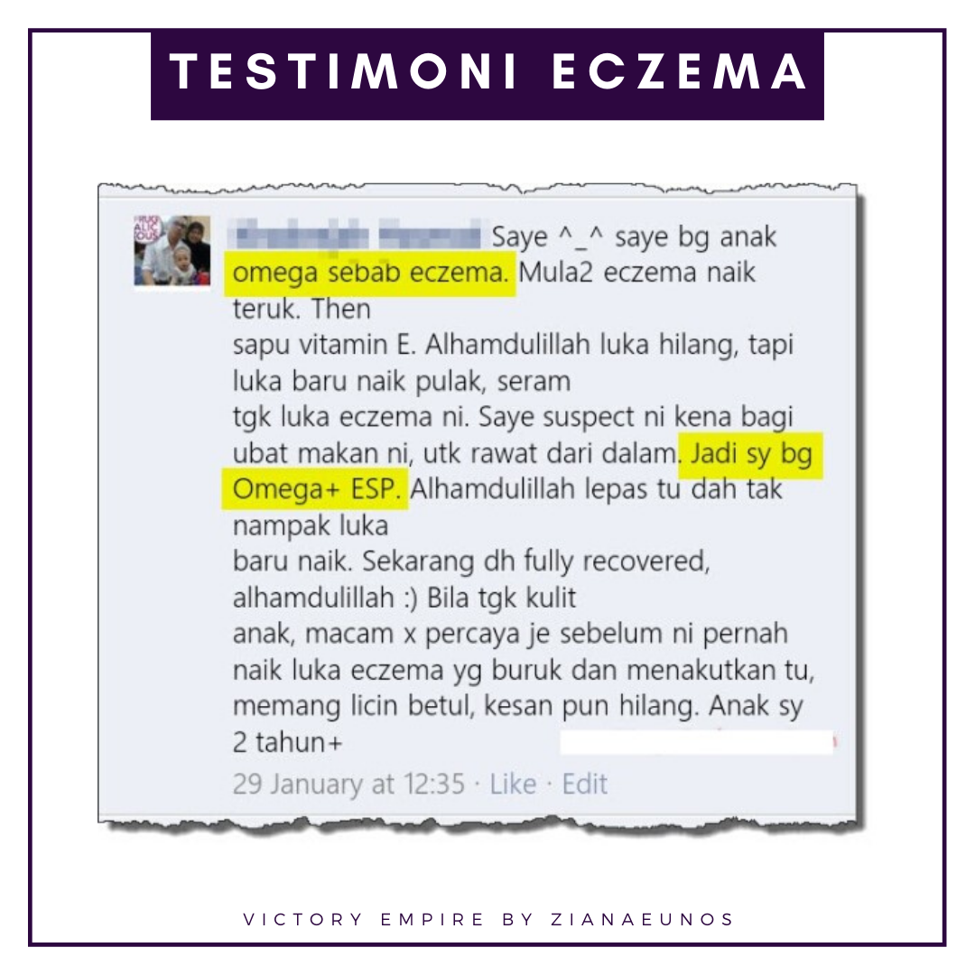 Testimoni Set Eczema Shaklee