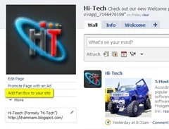 Add Fan Box Widget