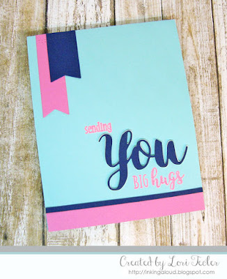Sending You Big Hugs card-designed by Lori Tecler/Inking Aloud-stamps and dies from SugarPea Designs