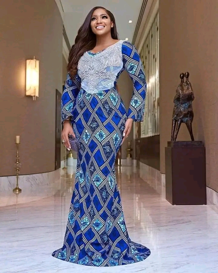 Ankara styles long gowns 2024