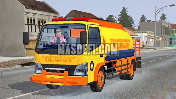 Mod Bussid Truck Canter Damkar Banjarmasin