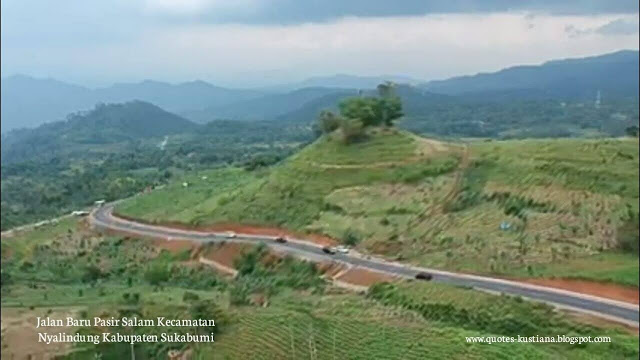 Pasir Salam New Road, Nyalindung Sukabumi Regency Becomes a Favorite Location for Taking Pictures