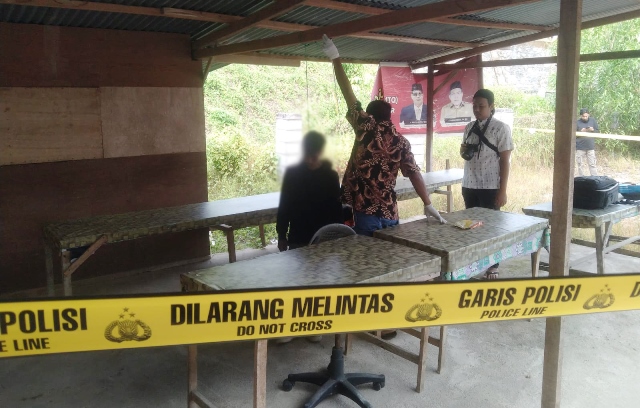 Polisi Olah TKP Kasus Pria Tanpa Identitas Gantung Diri di Kantin Dinas Syariat Islam Aceh Timur