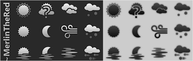 plain weather icons