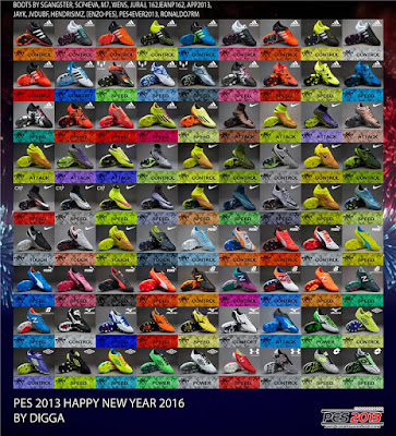 PES 2013 Happy New Year 2016 Bootpack by digga