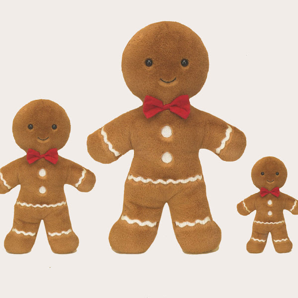 Jellycat Jolly Gingerbread Fred available in Huge and Small