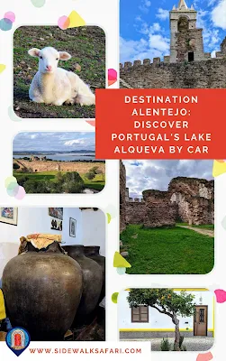 Collage of Pictures with Text Overlay: Destination Alentejo: Discover Portugal's Lake Alqueva by Car