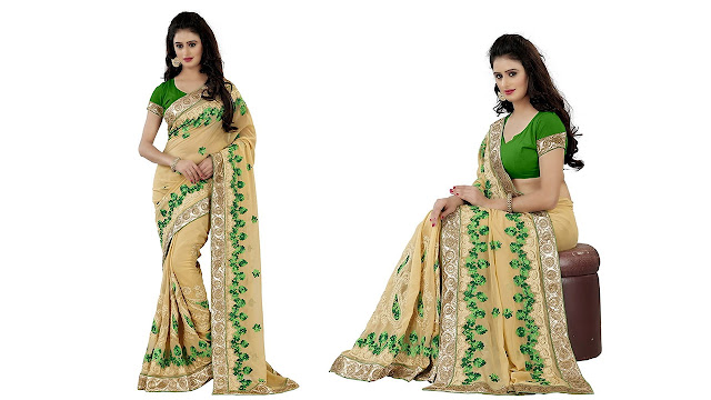 Being Banarasi Georgette Saree With Blouse Piece