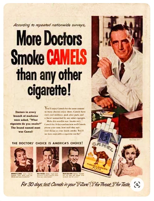 We don't see Tobacco Ads on TV anymore... Because WE, as a Society, Refused to Allow Obvious Poison on TV.