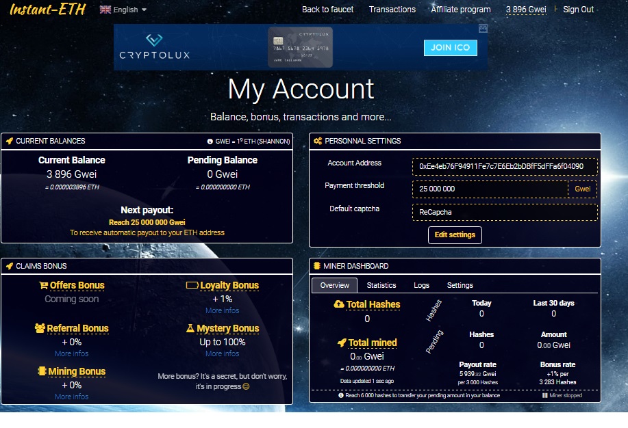 Earn Free Ethereum Eth Coins Daily All Legit Sites Link To Earn - 