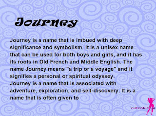 meaning of the name "Journey"