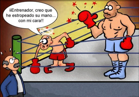 CHISTE GRÁFICO: EL BOXEADOR OPTIMISTA