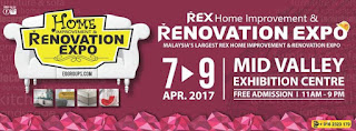 REX Home Renovation Expo at Mid Valley Exhibition Centre (7 April - 9 April 2017)