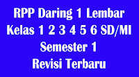 rpp daring kelas 1 2 3 4 5 6