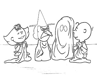 Charlie Brown Halloween Coloring Pages