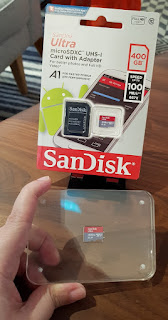 The 400GB SanDisk Ultra  microSD card.