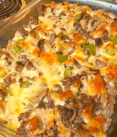 Philly Cheesesteak Casserole