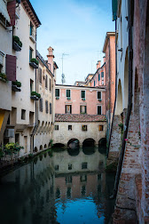 Canals are a feature of Treviso's urban landscape