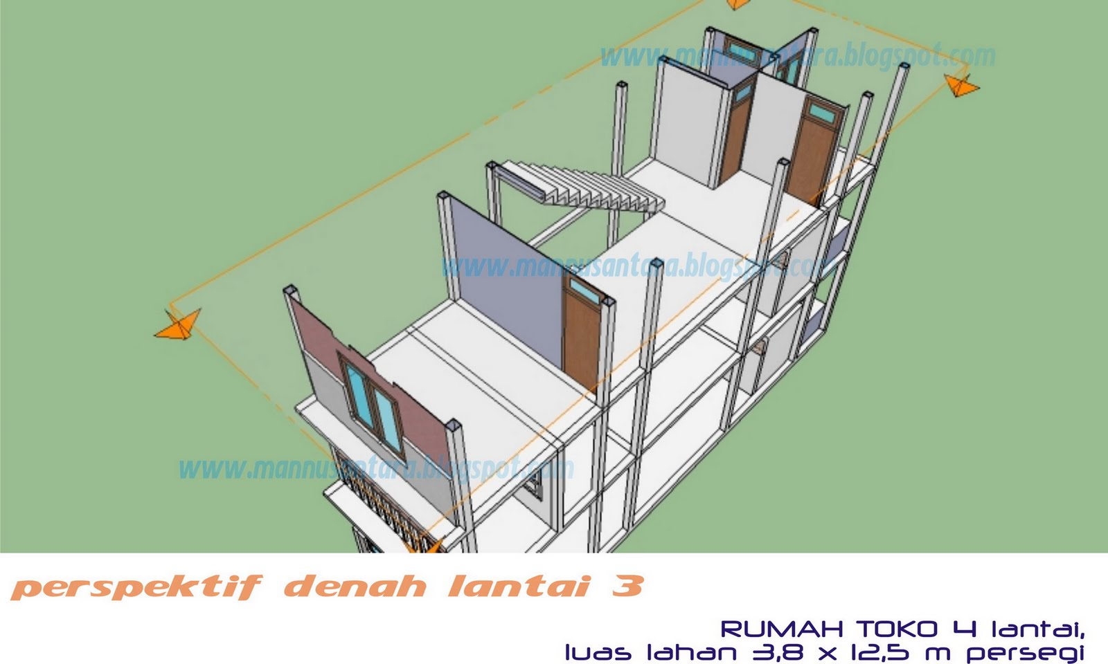 ManNusantara Design Indonesia Desain Rumah  Toko  Ruko 