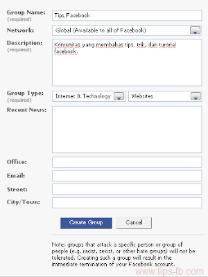 cara membuat group facebook