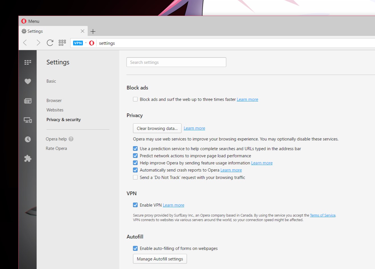 Opera Developer v41.0.2329.0 Dilengkapi VPN Unlimited ...