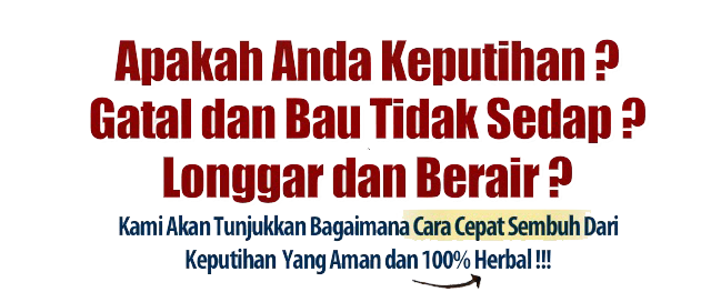 Obat keputihan tradisional