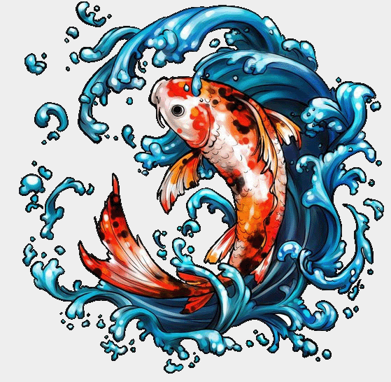 GAMBAR IKAN  KOI ANIMASI  BERGERAK Gambar Animasi  Ikan  Koi 