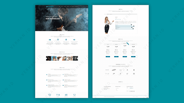 sound studio template for blogger