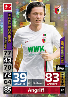 Match Attax Bundesliga 2018-2019 FC Augsburg