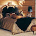 Elegant royal bed with comfort bedding and linen