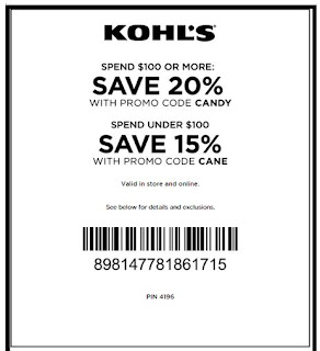 kohls coupons 2018