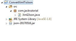 Convert XML To Json Project Structure