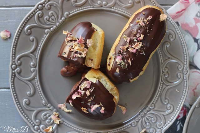 Edle Sünde: Schokoladen-Rosen-Eclairs 