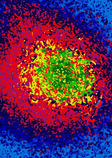 Caption: By observing changes in coherent X-ray speckle pattern, such as the one shown above, researchers are able for the first time to investigate nanoscale dynamics of antiferromagnetic domain walls, and observe a cross over from classical to quantum behavior. Credit: O. Shpyrko, Center for Nanoscale Materials, Argonne National Laboratory, Argonne, Ill., 60439, USA. Usage Restrictions: None.