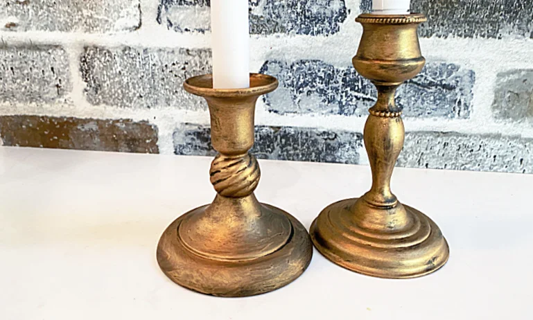 new brass candlesticks