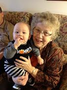 Caleb with his Great Grandma Luciani