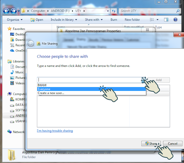 Sharing file atau folder 3