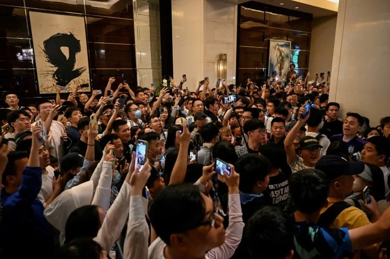 Chinese superfan books into Messi hotel for glimpse of hero