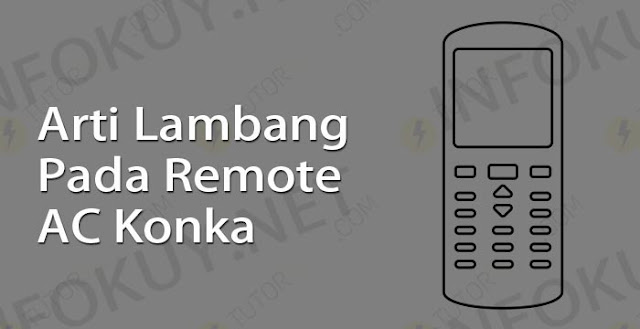 arti lambang pada remote ac konka