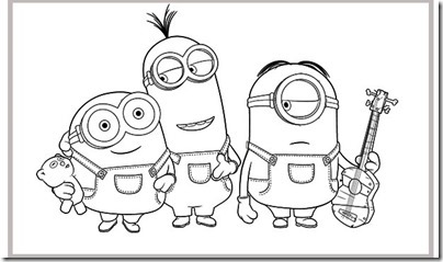 minions pintar coloreartusdibujos com a (2)