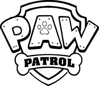 Collection Paw Patrol Clipart Black And White