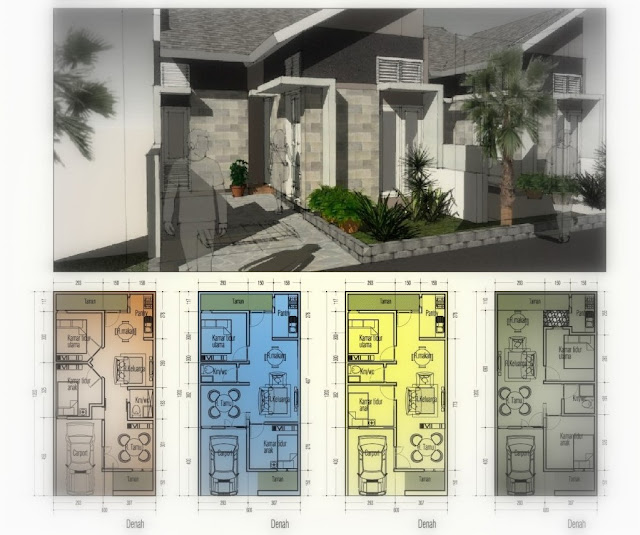  Minimalis  Istanaku Sketsa  dan Denah Rumah Minimalis 