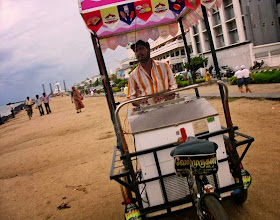 Ice-cream cart on the beach